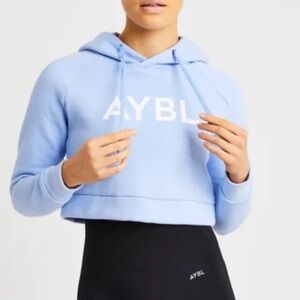 AYBL Baby Blue “Staple” Cropped Hoodie
